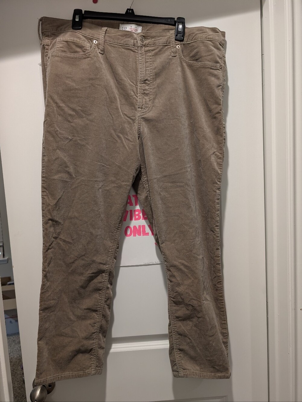 GAP Men's Corduroy Pants in Taupe Brown
